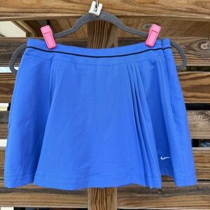 Nike Blue Tennis Skort with Pleats Women’s Size 4 Adjustable Waist Ball Pocket